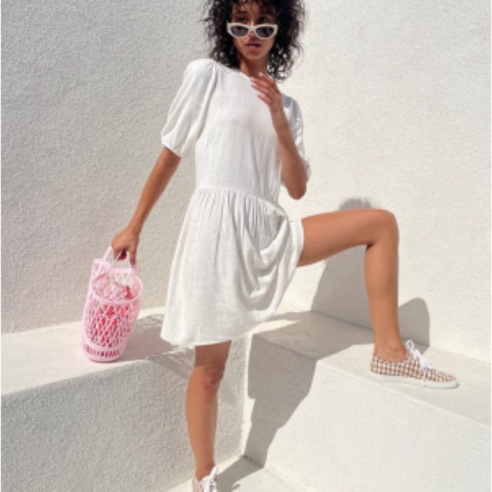 Lisa Says Gah Pia Mini Dress in White